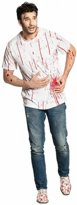 Overig Bloed Shirt Bloody Halloween
