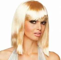 Overig Bob Pruik Blond Half Lang
