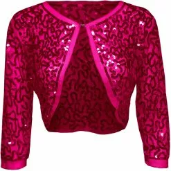 Overig Bolero Pailletten Diva Pink