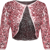 Overig Bolero Pailletten Diva Roze