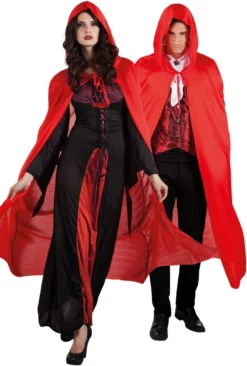 Overig Cape Met Capuchon 180cm Rood