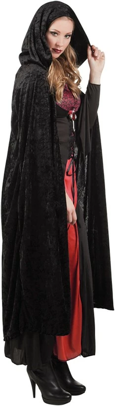Overig Cape Met Capuchon Zwart (velvet)
