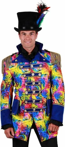 Overig Carnavalsjas Celebration Roses Voor Heren