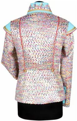 Overig Carnavalsjas Coloured Gold Voor Dames -Carnavalskleding Dames Winkel carnavalsjas coloured gold voor dames achterkant