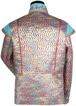 Overig Carnavalsjas Coloured Gold Voor Heren -Carnavalskleding Dames Winkel carnavalsjas coloured gold voor heren achterkant