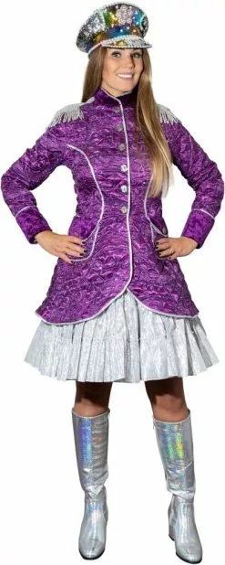 Overig Carnavalsjas Gestept Paars Luxe Voor Dames 6 Overig Carnavalsjas Gestept Paars Luxe Voor Dames -Carnavalskleding Dames Winkel carnavalsjas gestept paars luxe voor dames 2