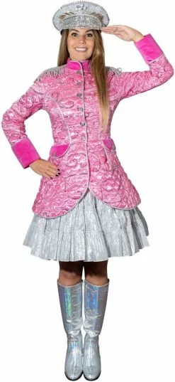 Overig Carnavalsjas Gestept Pink Luxe Voor Dames