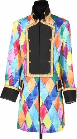 Overig Carnavalsjas Harlequin Voor Heren