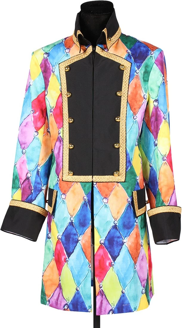 Overig Carnavalsjas Harlequin Voor Heren 1 Overig Carnavalsjas Harlequin Voor Heren
