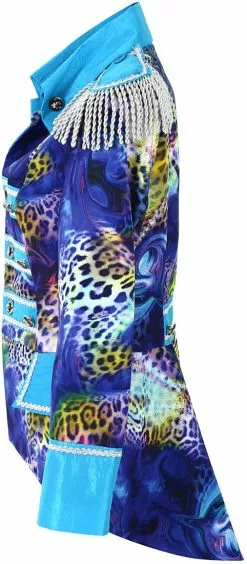 Overig Dames Blazer Blue Panther Luxe -Carnavalskleding Dames Winkel dames blazer blue panther luxe 3