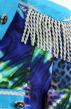 Overig Dames Blazer Blue Panther Luxe -Carnavalskleding Dames Winkel dames blazer blue panther luxe detail