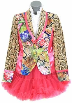 Overig Dames Blazer Pink Snake -Carnavalskleding Dames Winkel dames blazer pink snake 2
