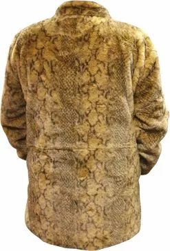 Overig Dames Bontjas Snake Bruin -Carnavalskleding Dames Winkel dames bontjas snake bruin achterkant