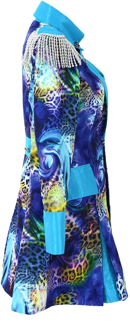 Overig Dames Carnavalsjas Blue Panther Lang Luxe 3 Overig Dames Carnavalsjas Blue Panther Lang Luxe - Afbeelding 3