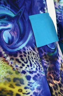 Overig Dames Carnavalsjas Blue Panther Lang Luxe 10 Overig Dames Carnavalsjas Blue Panther Lang Luxe -Carnavalskleding Dames Winkel dames carnavalsjas blue panther lang luxe detail 3