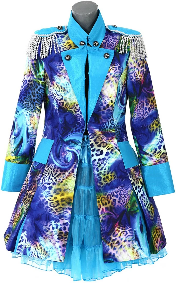 Overig Dames Carnavalsjas Blue Panther Lang Luxe 1 Overig Dames Carnavalsjas Blue Panther Lang Luxe