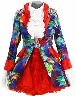 Overig Dames Carnavalsjas Colorful Leaves Lang Luxe