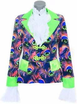 Overig Dames Carnavalsjas Neon Pauw