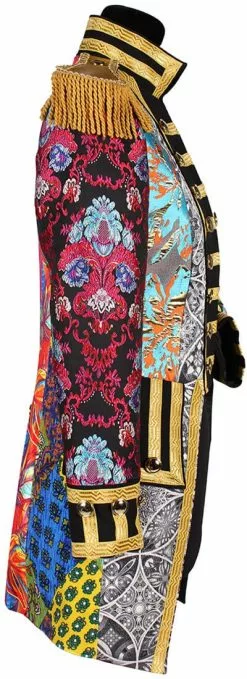 Overig Dames Carnavalsjas Patchwork Mix-it Up -Carnavalskleding Dames Winkel dames carnavalsjas patchwork mix it up zijkant