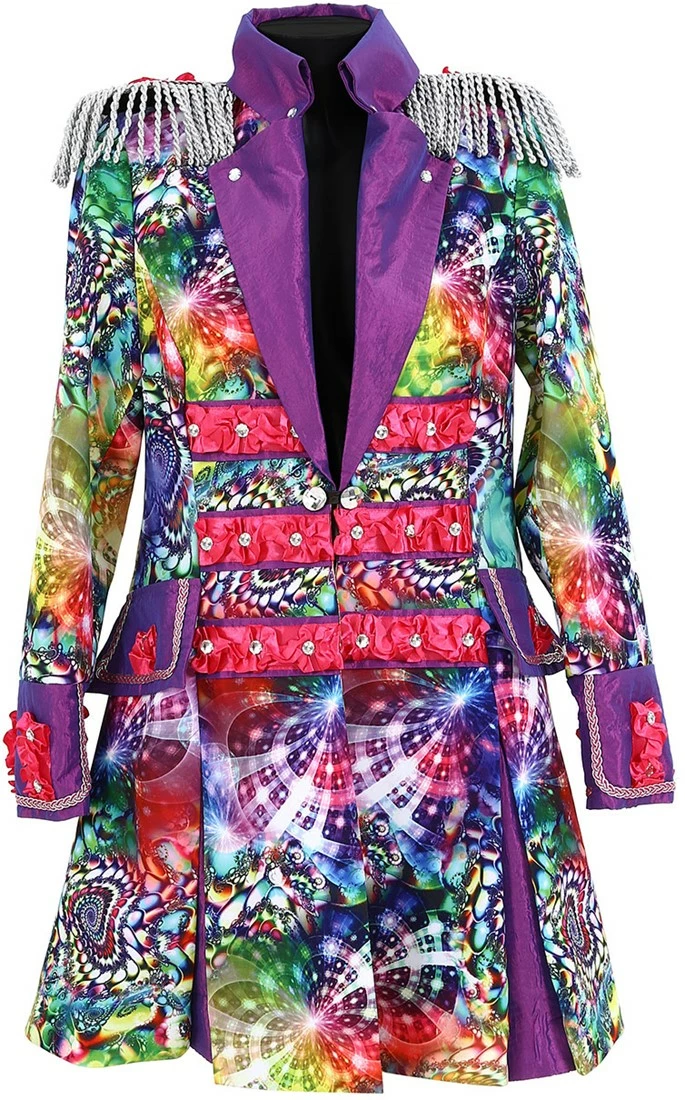 Overig Dames Carnavalsjas Purple Holographic Diamonds 2 Overig Dames Carnavalsjas Purple Holographic Diamonds - Afbeelding 2