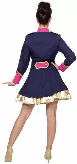 Overig Dames Carnavalsjas Uniform Donkerblauw/Fuchsia -Carnavalskleding Dames Winkel dames carnavalsjas uniform donkerblauw fuchsia 3