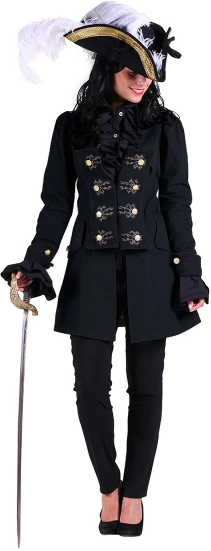 Overig Dames Piratenjas Killing Kate Zwart (100% Katoen) 2 Overig Dames Piratenjas Killing Kate Zwart (100% Katoen) - Afbeelding 2