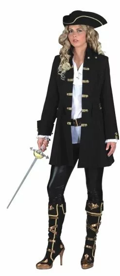 Overig Dames Piratenjas Luxe Zwart