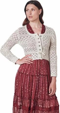 Overig Dames Trachten Vest Ameline Ecru 11 Overig Dames Trachten Vest Ameline Ecru -Carnavalskleding Dames Winkel dames trachten vest ameline ecru 3