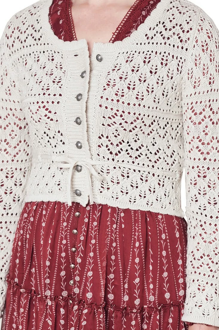 Overig Dames Trachten Vest Ameline Ecru 3 Overig Dames Trachten Vest Ameline Ecru - Afbeelding 3