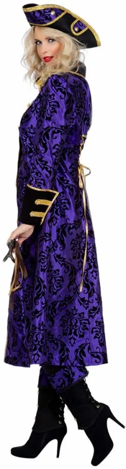Overig Damesjas Purple Pirate Luxe -Carnavalskleding Dames Winkel damesjas purple pirate luxe zijkant 2