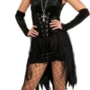 Overig Damesjurkje Black Gothic Met Glitters