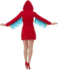 Overig Damesjurkje Papegaai -Carnavalskleding Dames Winkel damesjurkje papegaai achterkant