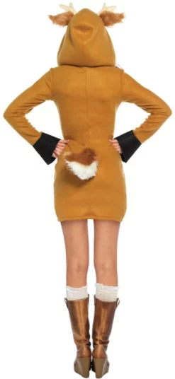 LEG AVENUE Dameskostuum Cozy Fawn (Hertje) 8 LEG AVENUE Dameskostuum Cozy Fawn (Hertje) -Carnavalskleding Dames Winkel dameskostuum cozy fawn hertje 3