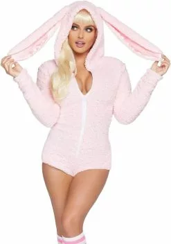 LEG AVENUE Dameskostuum Cuddle Bunny Roze -Carnavalskleding Dames Winkel dameskostuum cuddle bunny roze 2