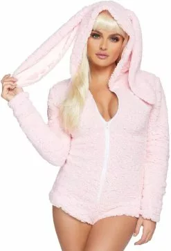 LEG AVENUE Dameskostuum Cuddle Bunny Roze -Carnavalskleding Dames Winkel dameskostuum cuddle bunny roze 3