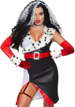 LEG AVENUE Dameskostuum Devilish Diva Cruella -Carnavalskleding Dames Winkel dameskostuum devilish diva cruella 2