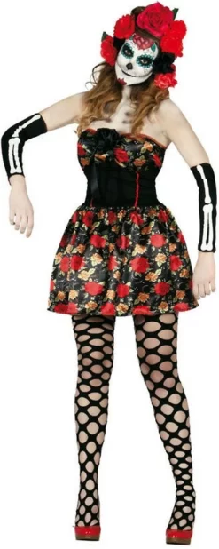 Overig Dameskostuum Dia De Muertos