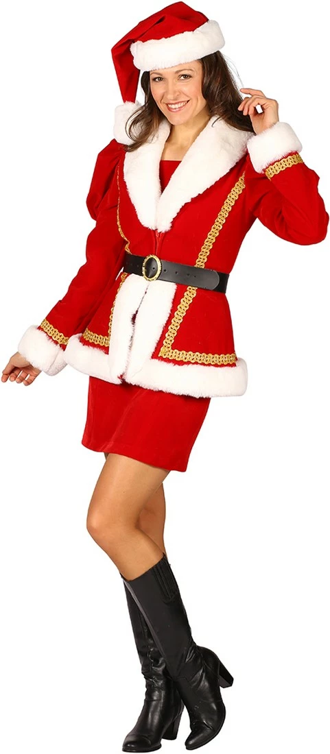 Overig Dameskostuum Kerstmeisje Nathalia Luxe 2 Overig Dameskostuum Kerstmeisje Nathalia Luxe - Afbeelding 2