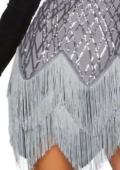 LEG AVENUE Dameskostuum Roaring Roxy - Jaren 20 -Carnavalskleding Dames Winkel dameskostuum roaring roxy jaren 20 detail 2