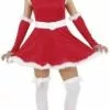 Overig Dameskostuum Santa Girl Rood