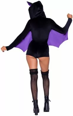 LEG AVENUE Dameskostuum Velvet Bat - Vleermuis -Carnavalskleding Dames Winkel dameskostuum velvet bat vleermuis achterkant