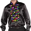 Overig Disco Ruches Blouse Zwart Met LED-Verlichting