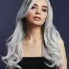 Overig Fever Pruik Khloe Luxe Ice Silver