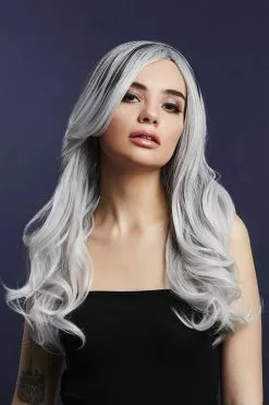 Overig Fever Pruik Khloe Luxe Ice Silver