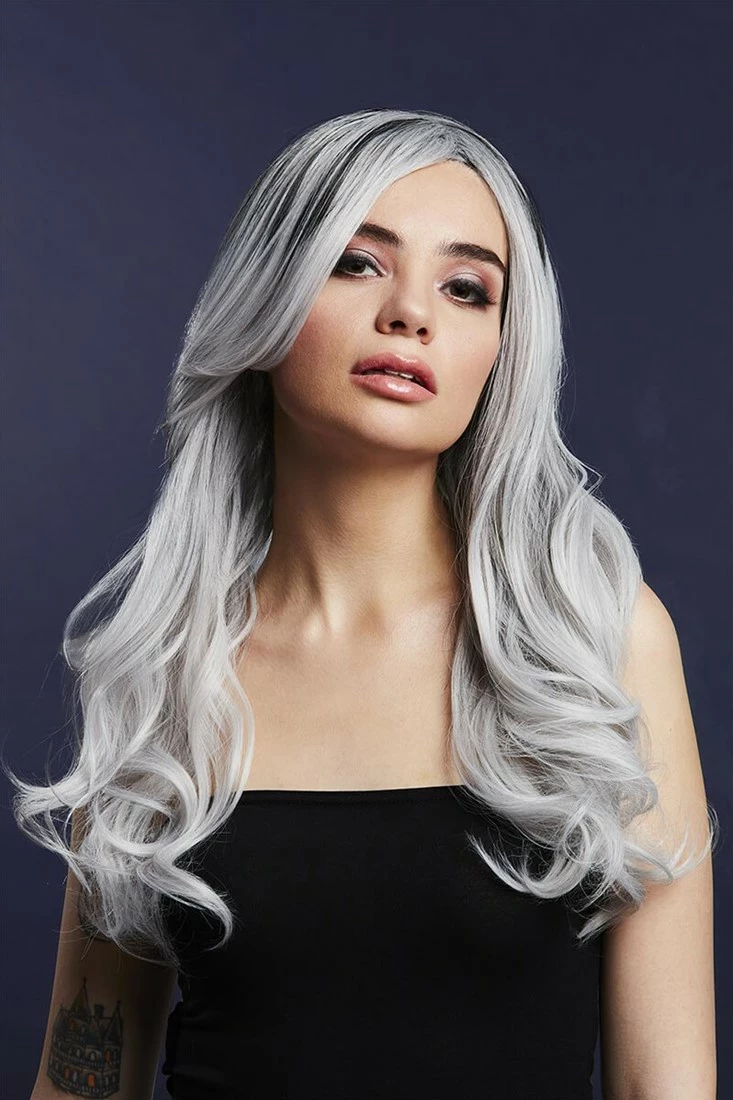 Overig Fever Pruik Khloe Luxe Ice Silver 1 Overig Fever Pruik Khloe Luxe Ice Silver