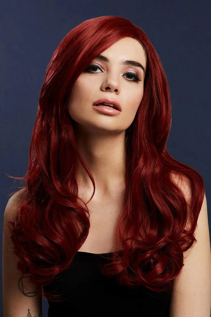 Overig Fever Pruik Khloe Luxe Red Ruby 1 Overig Fever Pruik Khloe Luxe Red Ruby