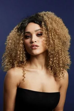 Overig Fever Pruik Lizzo Caramel