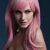 Overig Fever Pruik Sienna Luxe Pastel Pink