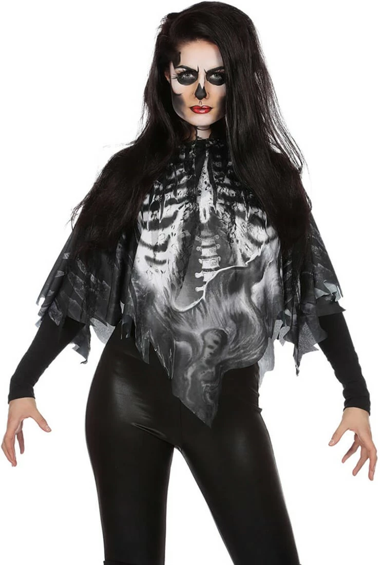 Overig Halloween Cape Skelet 1 Overig Halloween Cape Skelet