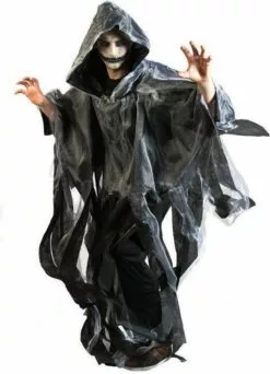 Overig Halloween Cape Stroken Grijs
